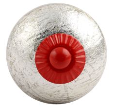 Silver Red Fitting Round Ceramic Knob